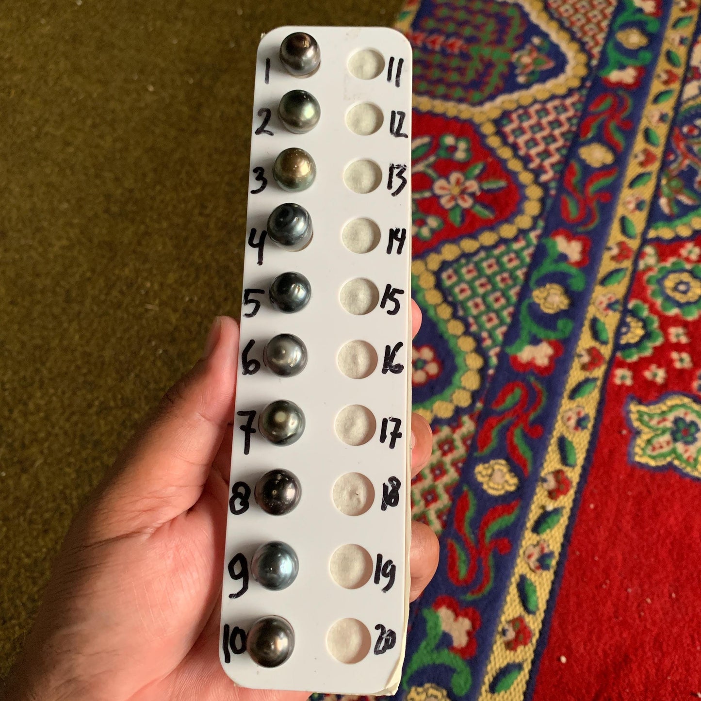 13mm Loose Seawater Tahitian Pearl Baroque Tahitian Pearl Beads BoZorX BT-12-2