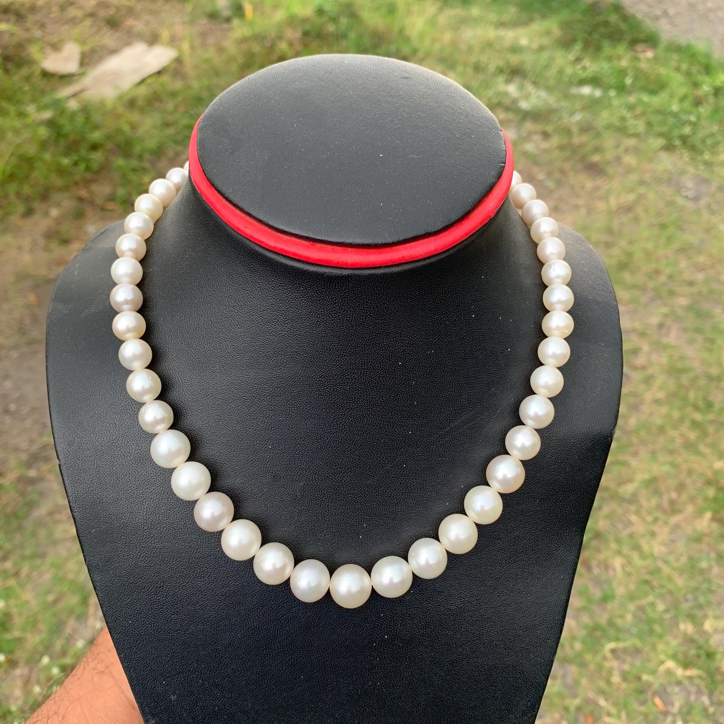 Loose White South Sea Pearl Necklace: Indonesian Saltwater Pearls 7.4mm-11.4mm