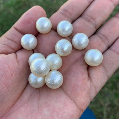 11 Pieces 13.7-13.9mm South Sea Pearl Bead Indonesia Seawater Pearl - BoZorX GR-28