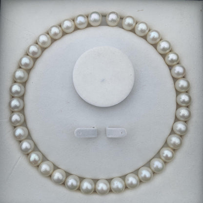 Indonesian White South Sea Pearl Necklace Saltwater Pearl Necklace Seawater Pearl Necklace 12-12.4mm GR-10