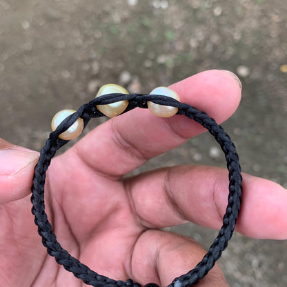 Handmade Bracelet With Indonesia South Sea Pearl BoZorX Pearl Size 9-10mm R-21