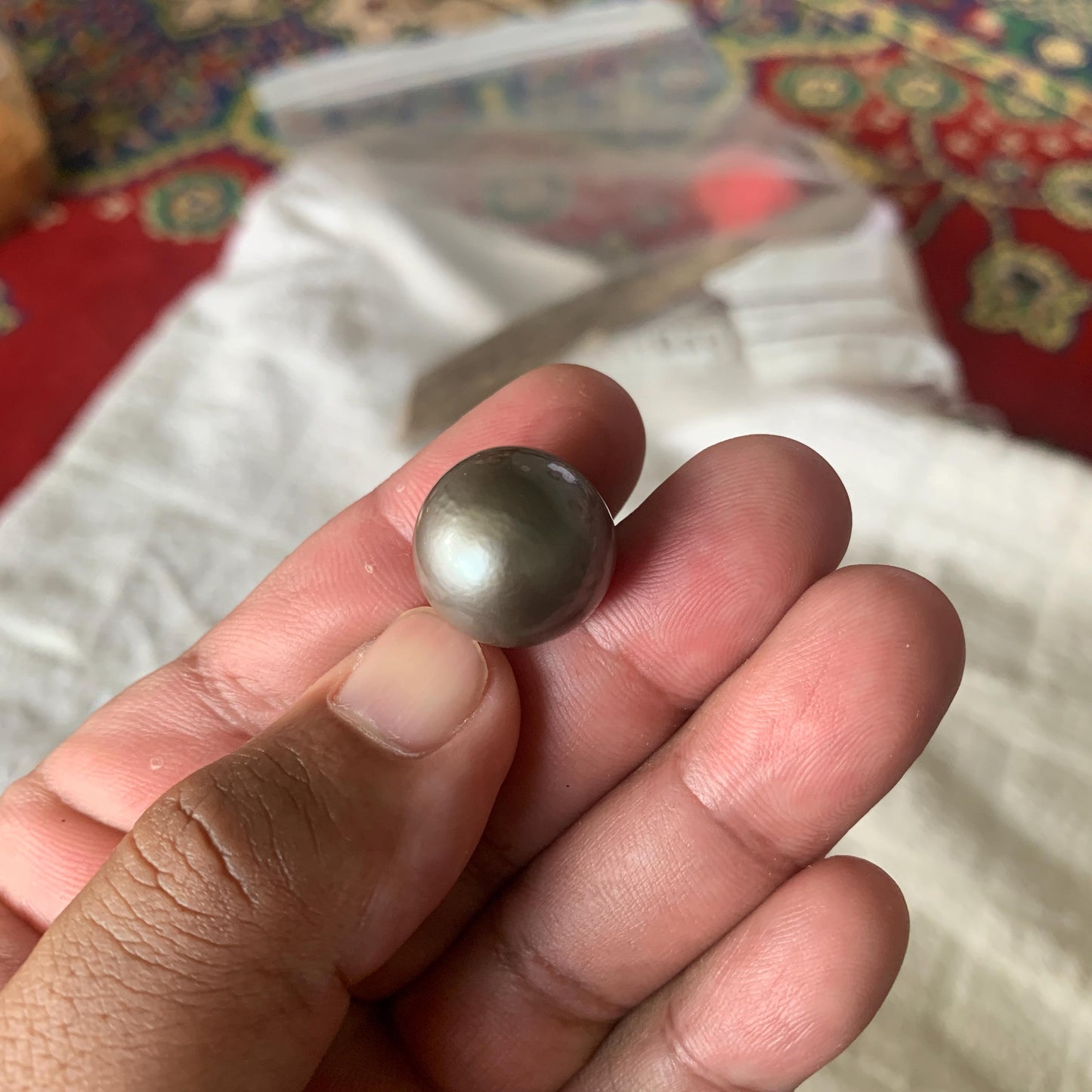 17.4mm Loose Seawater Pearl Tahitian Edition Pearl Beads BoZorX BT-1