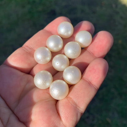 9 Pieces 13.3-13.49mm Loose South Sea Pearl Beads Indonesian Seawater Pearl GR-30