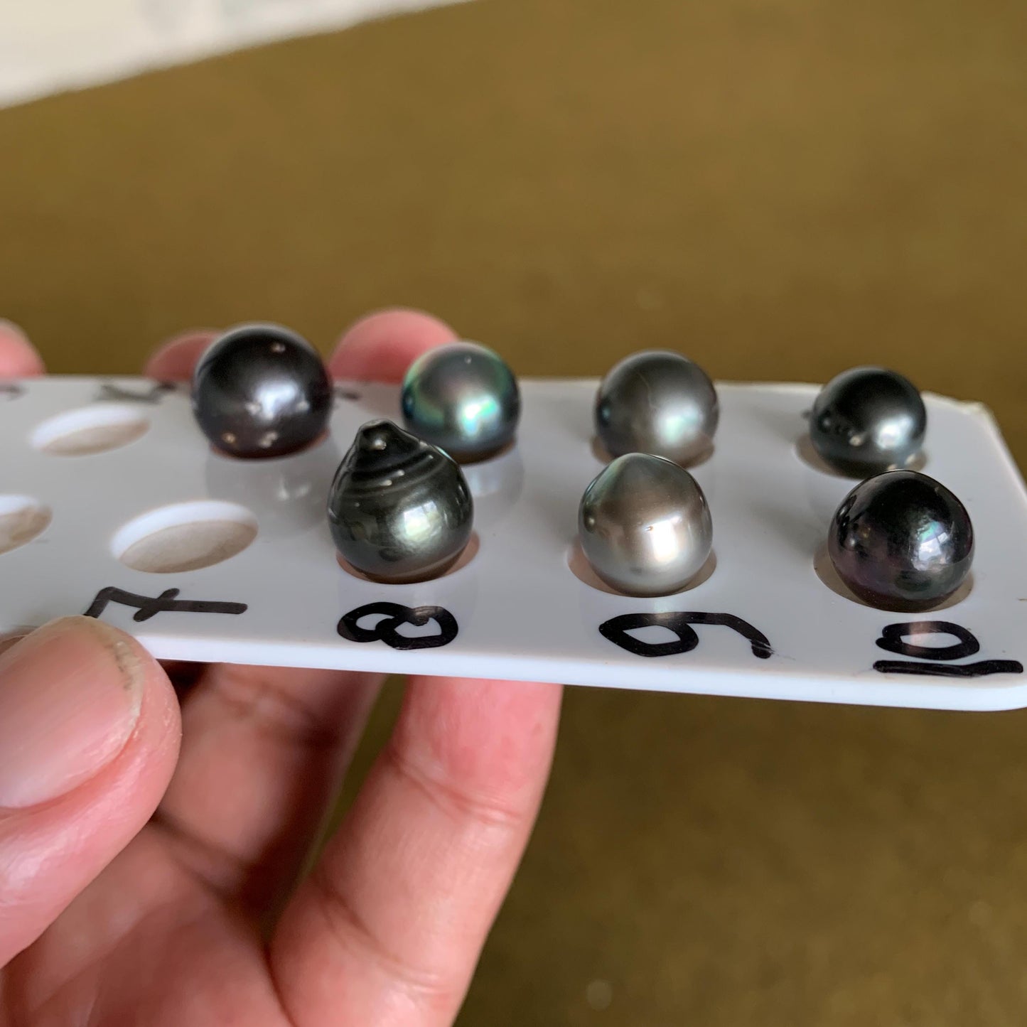 Loose Black Saltwater Pearl Black Seawater Pearl Tahitian Baroque Pearl Tahitian Pearl Beads BoZorX Black Pearl (Baru)