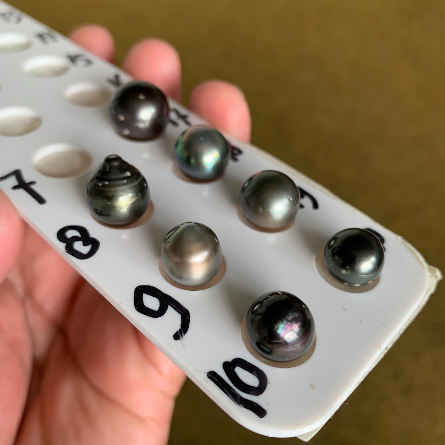 Loose Black Saltwater Pearl Black Seawater Pearl Tahitian Baroque Pearl Tahitian Pearl Beads BoZorX Black Pearl (Baru)
