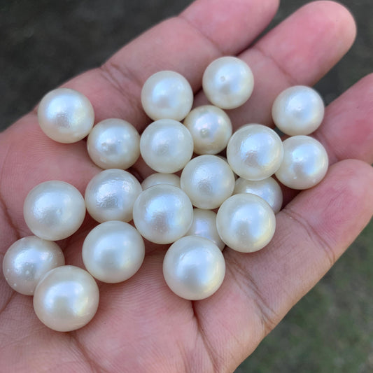 23 Pieces 11.69-11.9mm Indonesia Loose South Sea Pearl Seawater Pearl Beads Special edition Pearl BoZorX GR-22