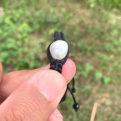 Handmade Bracelet With Indonesia South Sea Pearl BoZorX Pearl Size 11mm R-7