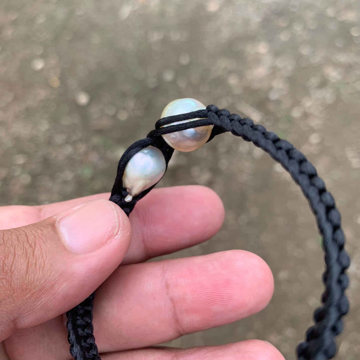 Handmade Bracelet With Indonesia South Sea Pearl BoZorX Size 10.5-12mm R-17