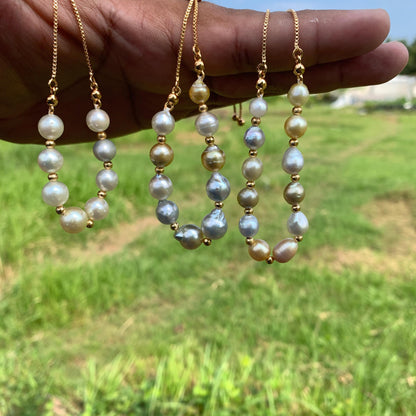 Real South Sea Pearl Bracelet Seawater Saltwater Pearl, BoZorX D-4