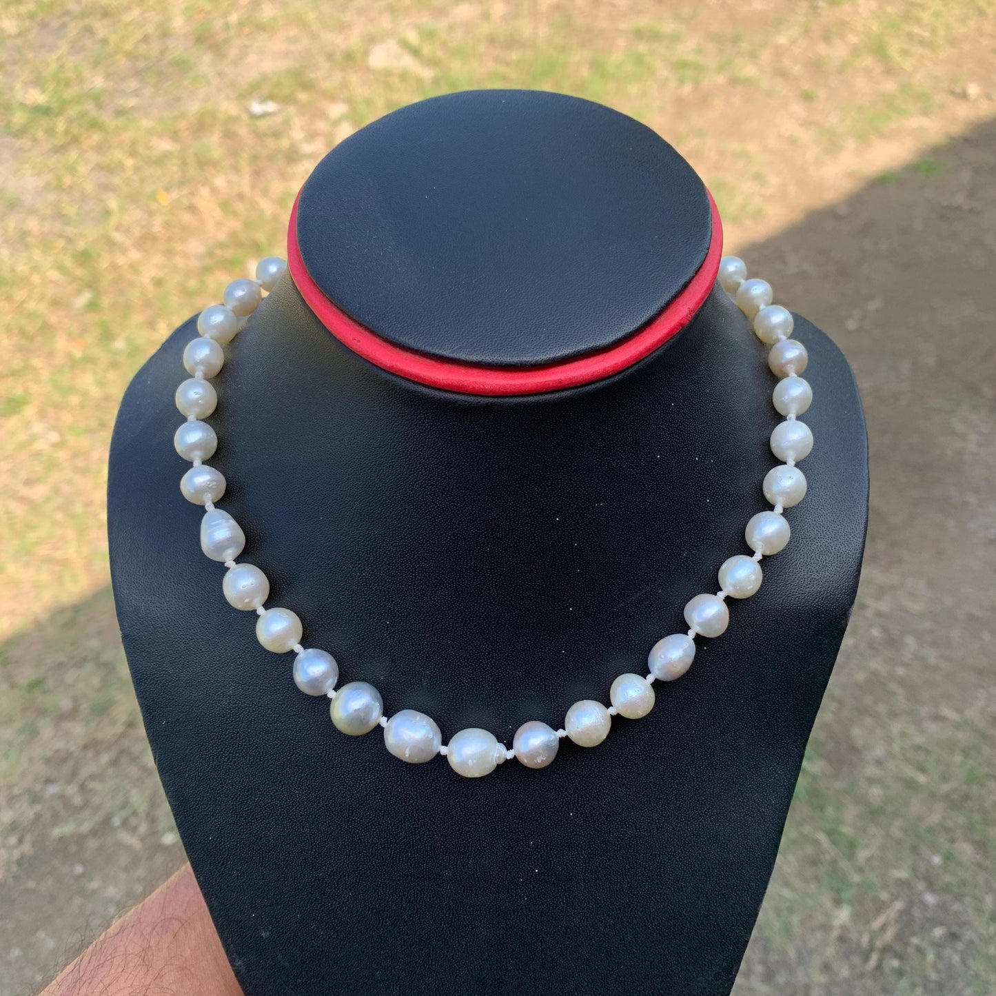 Genuine South Sea Pearl Necklace (7.5-10.8mm, 41cm)