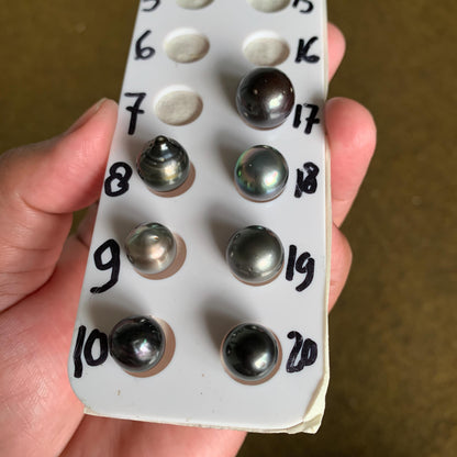 Loose Black Saltwater Pearl Black Seawater Pearl Tahitian Baroque Pearl Tahitian Pearl Beads BoZorX Black Pearl (Baru)