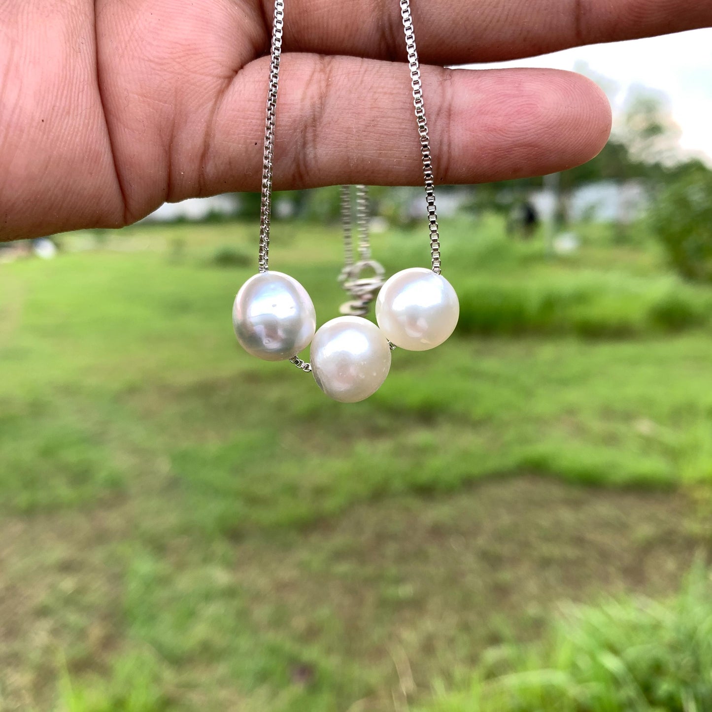 Real South Sea Pearl Pendant Necklace Saltwater Pearl Jewelry 833B NO.C