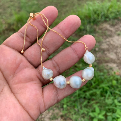 South Sea Pearl Bracelet Indonesian Saltwater Pearl Jewelry B-1