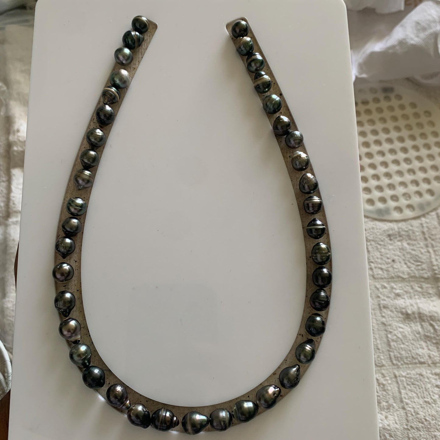 Tahitian Pearl Necklace Black Pearl Necklace Baroque Pearl Necklace Pearl Necklace Seawater pearl Necklace 8mm BoZorX