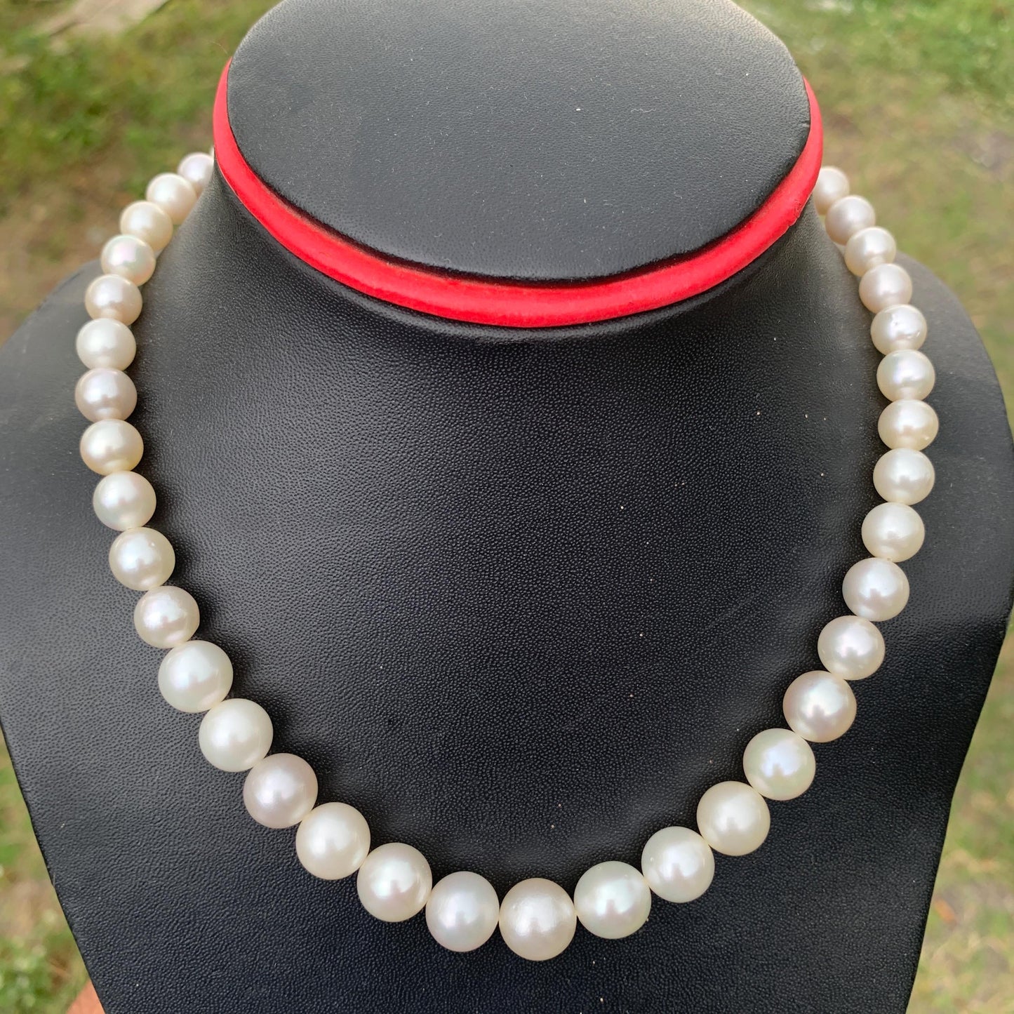 Loose White South Sea Pearl Necklace: Indonesian Saltwater Pearls 7.4mm-11.4mm