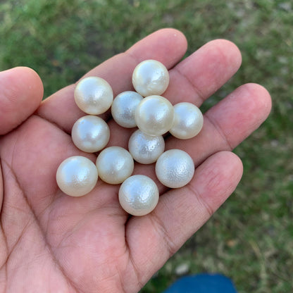 11 Pieces 13.7-13.9mm South Sea Pearl Bead Indonesia Seawater Pearl - BoZorX GR-28