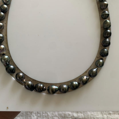 Tahitian Pearl Necklace Black Pearl Necklace Baroque Pearl Necklace Pearl Necklace Seawater pearl Necklace 8mm BoZorX