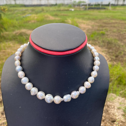 Genuine South Sea Pearl Necklace Saltwater Pearl (7.5-11.4mm, 45cm)