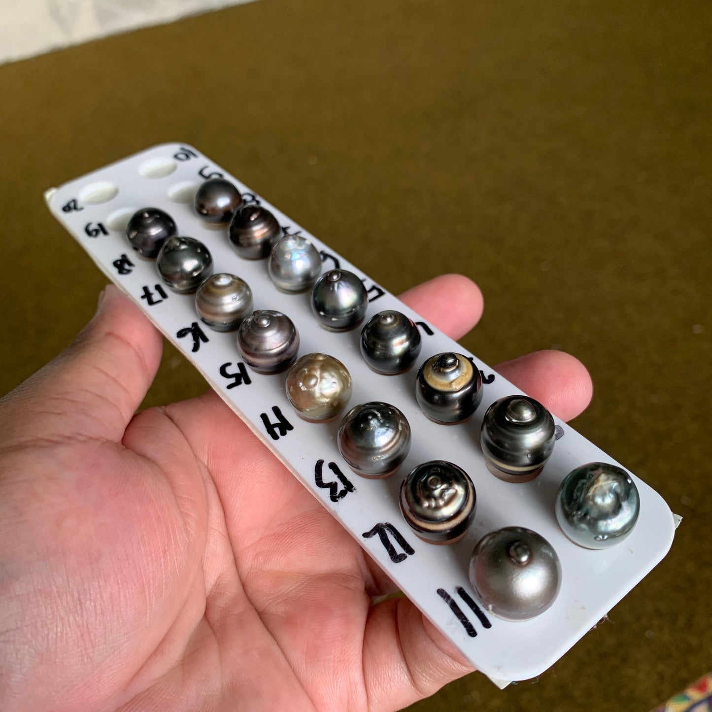 14-15mm Loose Black Saltwater Pearl Black Seawater Pearl Tahitian Baroque Pearl Tahitian Pearl Beads BoZorX Black Pearl BT-13