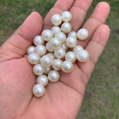 31 Pcs 11-11.4mm Indonesia Loose South Sea Pearl Seawater Pearl Beads Special edition Pearl BoZorX GR-21