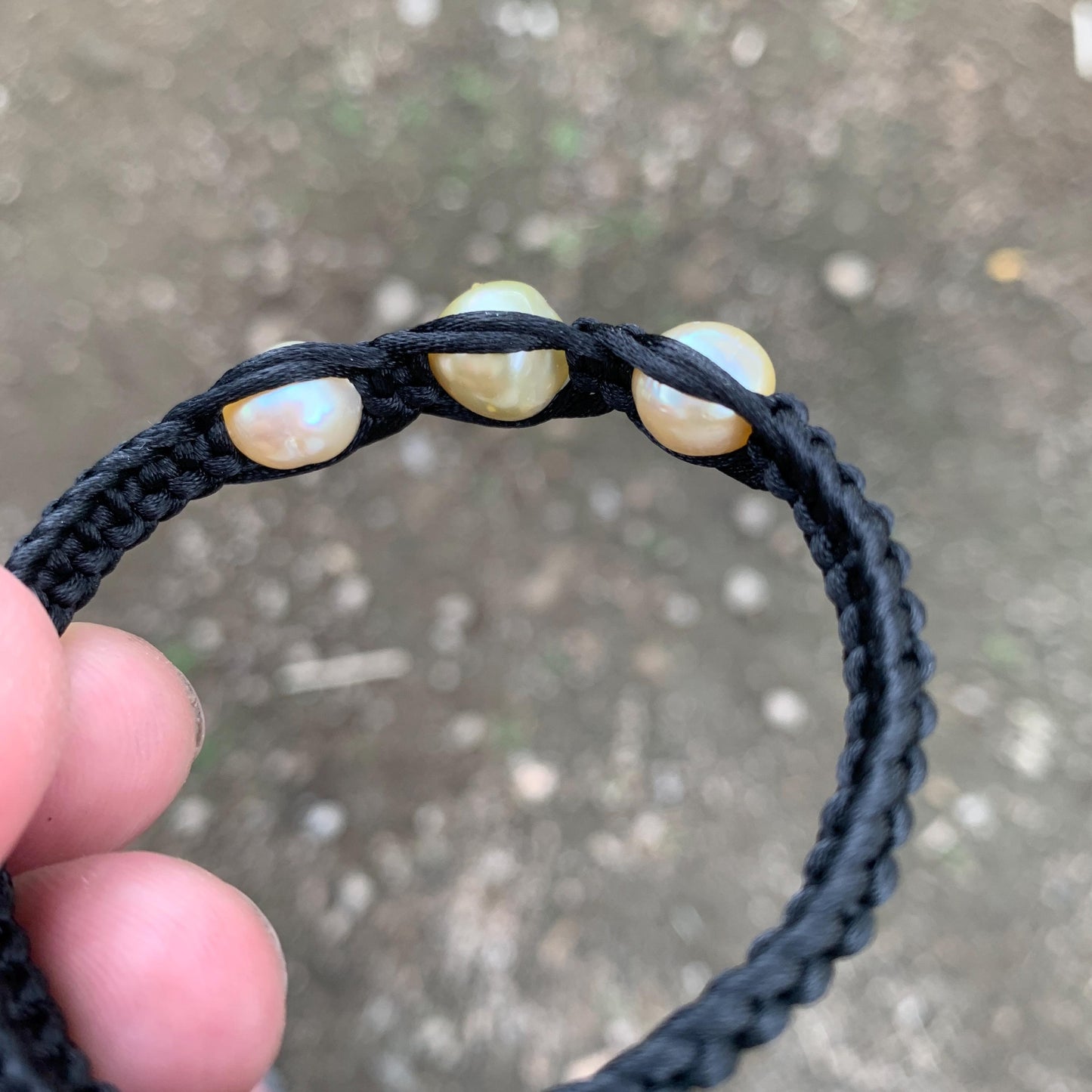 Handmade Bracelet With Indonesia South Sea Pearl BoZorX Pearl Size 9-10mm R-21