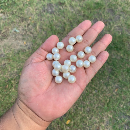 23 Pieces 11.69-11.9mm Indonesia Loose South Sea Pearl Seawater Pearl Beads Special edition Pearl BoZorX GR-22