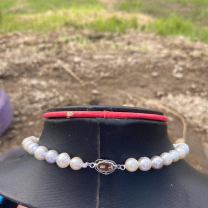 Genuine South Sea Pearl Necklace Saltwater Pearl (7.5-11.4mm, 45cm)