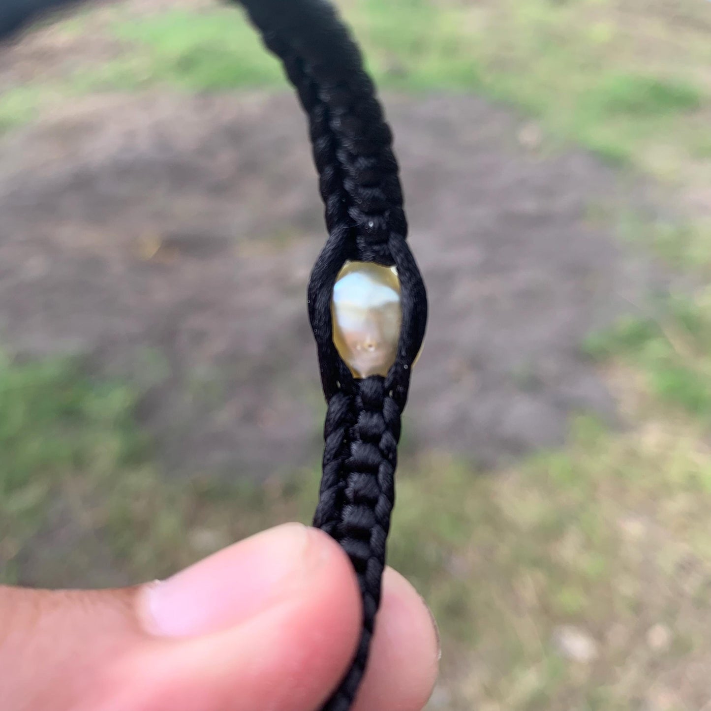 Handmade Bracelet With Indonesia South Sea Pearl BoZorX Size 10.5mm R-9