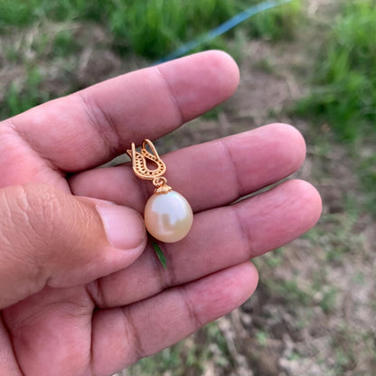 13mm Real south sea pearl saltwater pearl seawater pearl Pendant BoZorX L-7