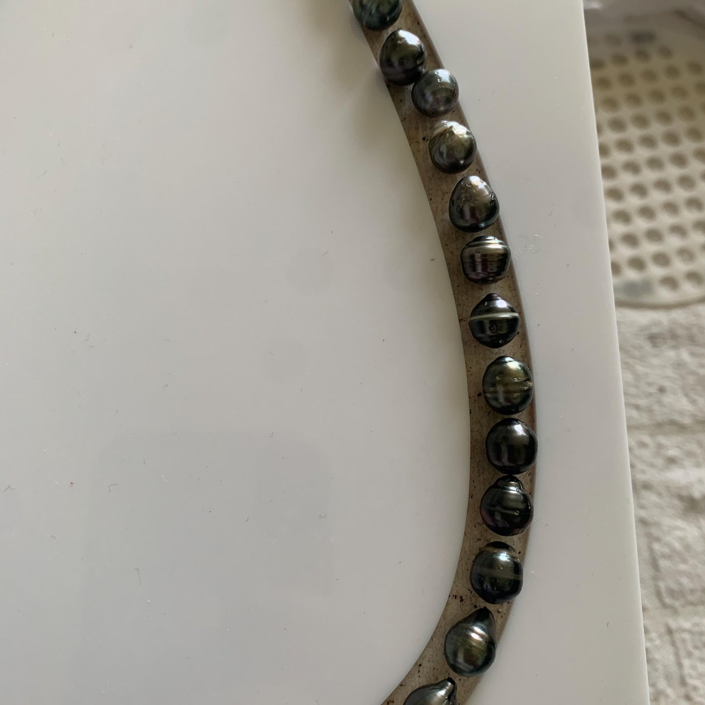 Tahitian Pearl Necklace Black Pearl Necklace Baroque Pearl Necklace Pearl Necklace Seawater pearl Necklace 8mm BoZorX