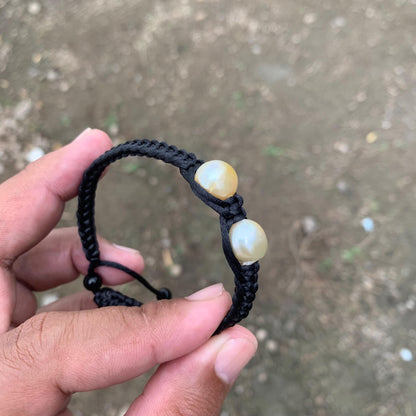 Handmade Bracelet With Indonesia South Sea Pearl BoZorX Size 10.5-11mm R-15