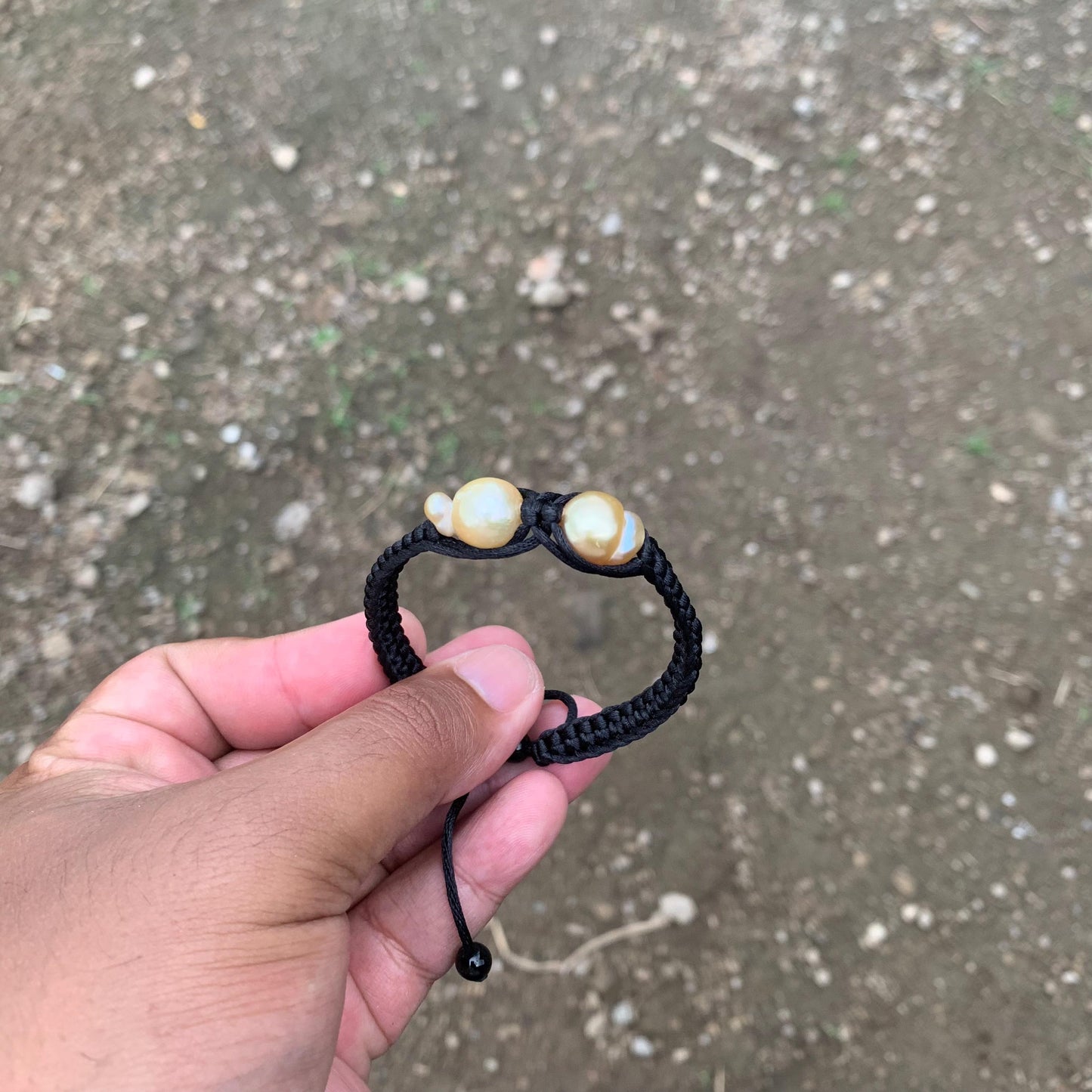 Handmade Bracelet With Indonesia South Sea Pearl BoZorX Size 11-11.5mm R-16