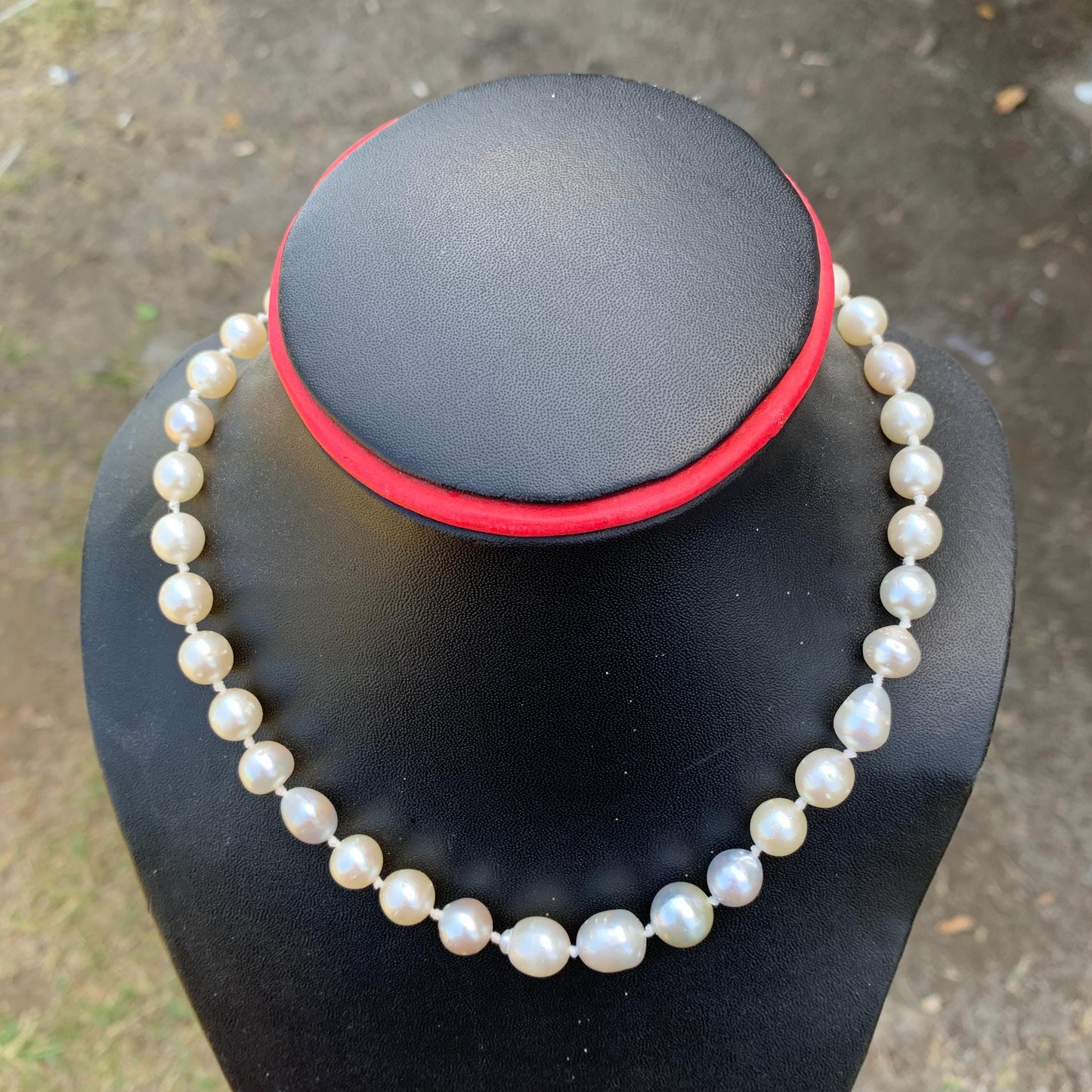 Genuine South Sea Pearl Necklace (7.5-10.8mm, 41cm)