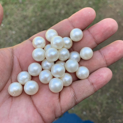 23 Pieces 11.69-11.9mm Indonesia Loose South Sea Pearl Seawater Pearl Beads Special edition Pearl BoZorX GR-22