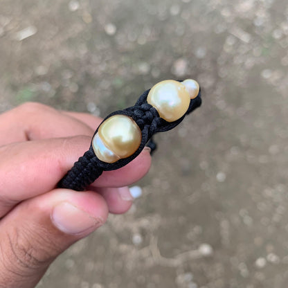 Handmade Bracelet With Indonesia South Sea Pearl BoZorX Size 11-11.5mm R-16