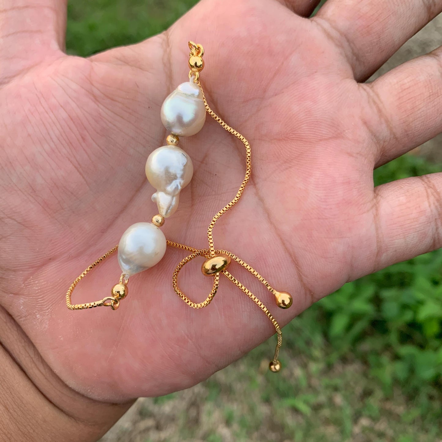 South Sea Pearl Bracelet Indonesian Saltwater Pearl Jewelry B-1