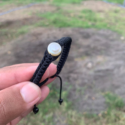 Handmade Bracelet With Indonesia South Sea Pearl BoZorX Size 10.5mm R-10