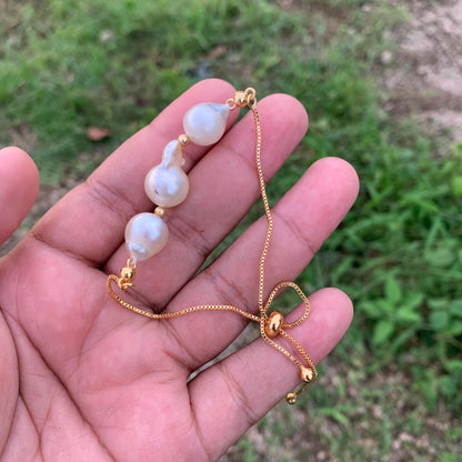 South Sea Pearl Bracelet Indonesian Saltwater Pearl Jewelry B-1