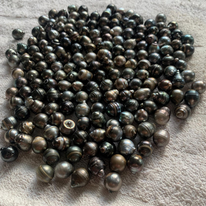 11mm Loose Saltwater Tahitian Black Pearl Baroque Beads BoZorX BT-10