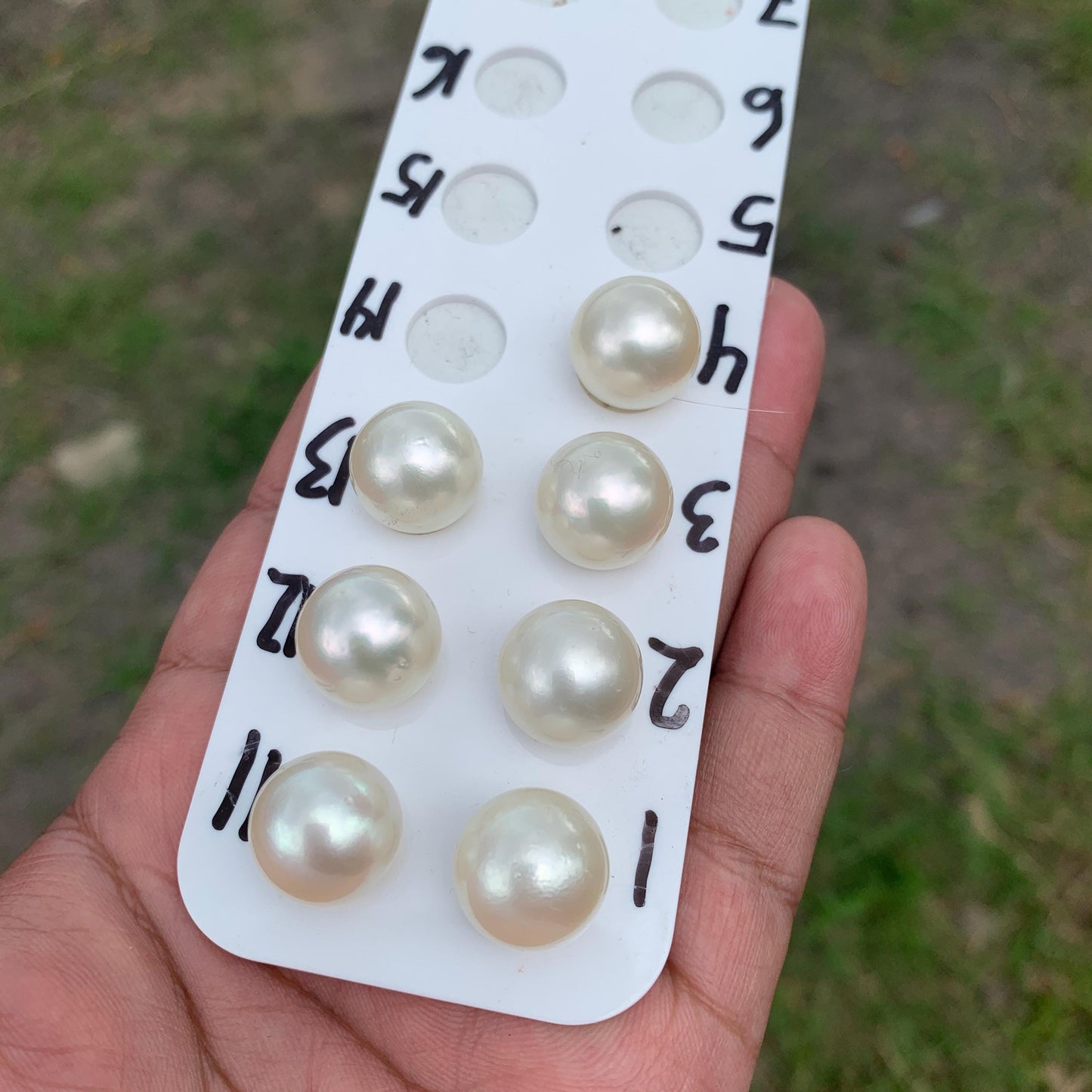 Large South Sea Pearl Beads: Genuine Indonesian Loose Pearls (14.4-14.9mm) HB-R3