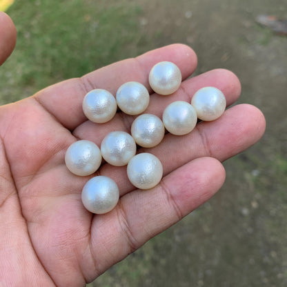 10 Pieces 12.7-12.9mm Indonesia Loose South Sea Pearl Seawater Pearl Beads Special edition Pearl BoZorX GR-23