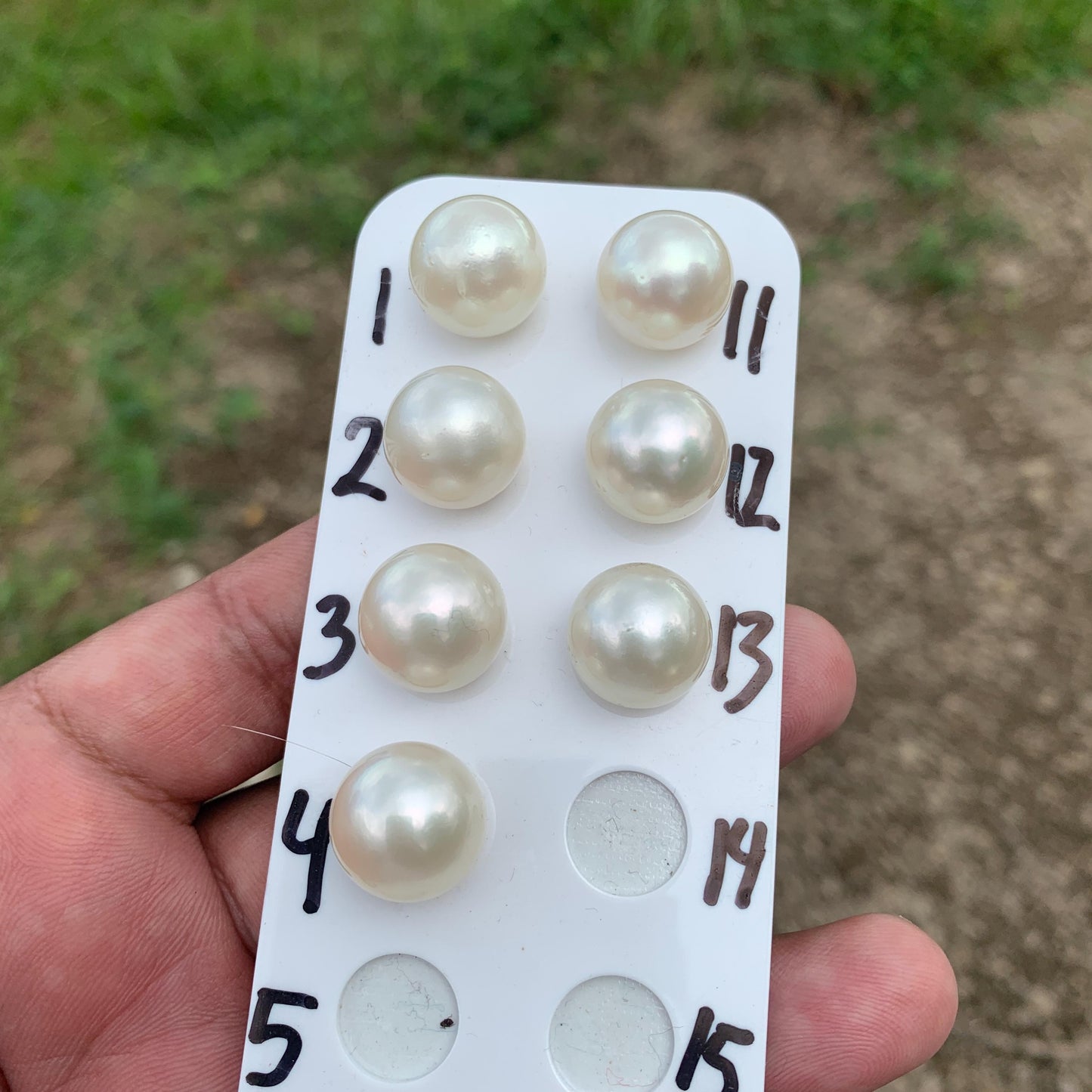 Large South Sea Pearl Beads: Genuine Indonesian Loose Pearls (14.4-14.9mm) HB-R3