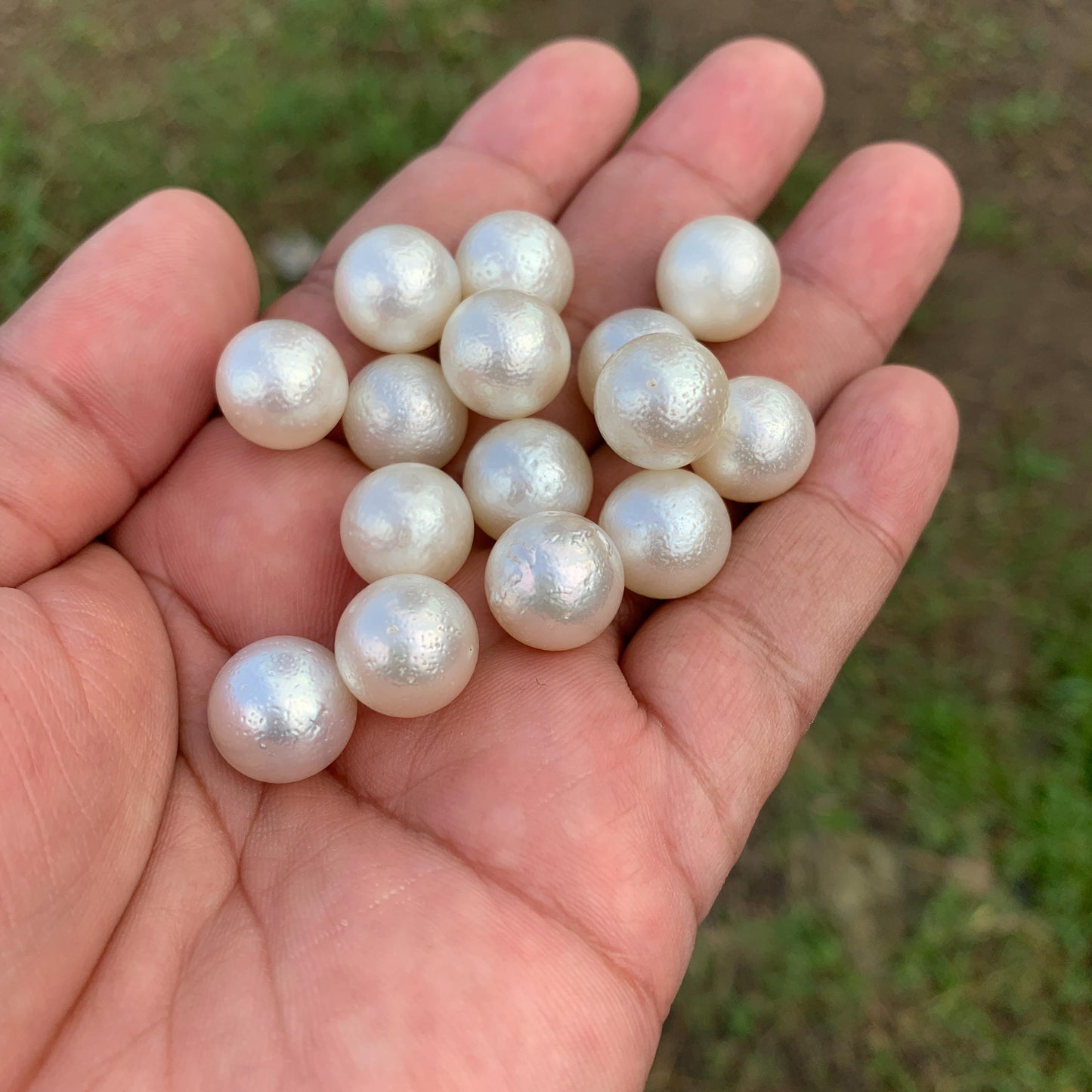 13-13.4mm Indonesia Loose South Sea Pearl Seawater Pearl Beads Special edition Pearl BoZorX BL-1