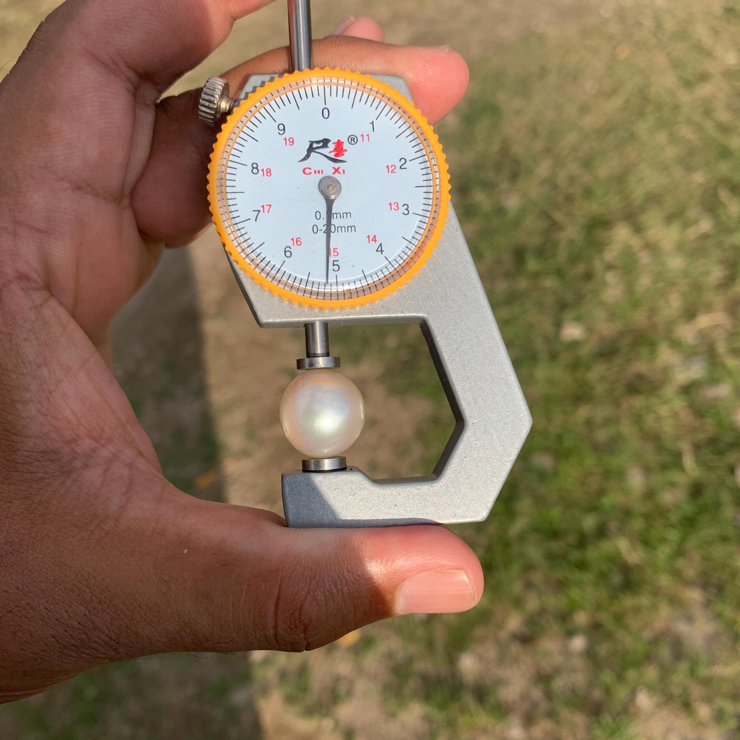 White South Sea Pearl Loose Indonesia Pearl (15.2x14.7mm) BoZorX FR-3