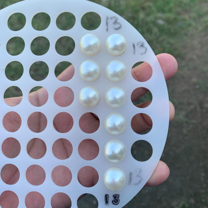 9 Pieces 13.3-13.49mm Loose South Sea Pearl Beads Indonesian Seawater Pearl GR-30