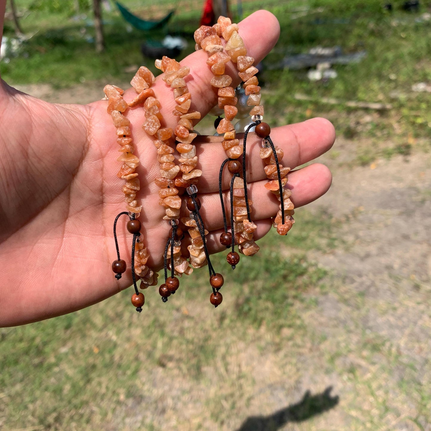 Real South Sea Pearl Bracelet With Stone and Wood Real Seawater Saltwater Pearl Stone Wood Bracelet BoZorX GR-A