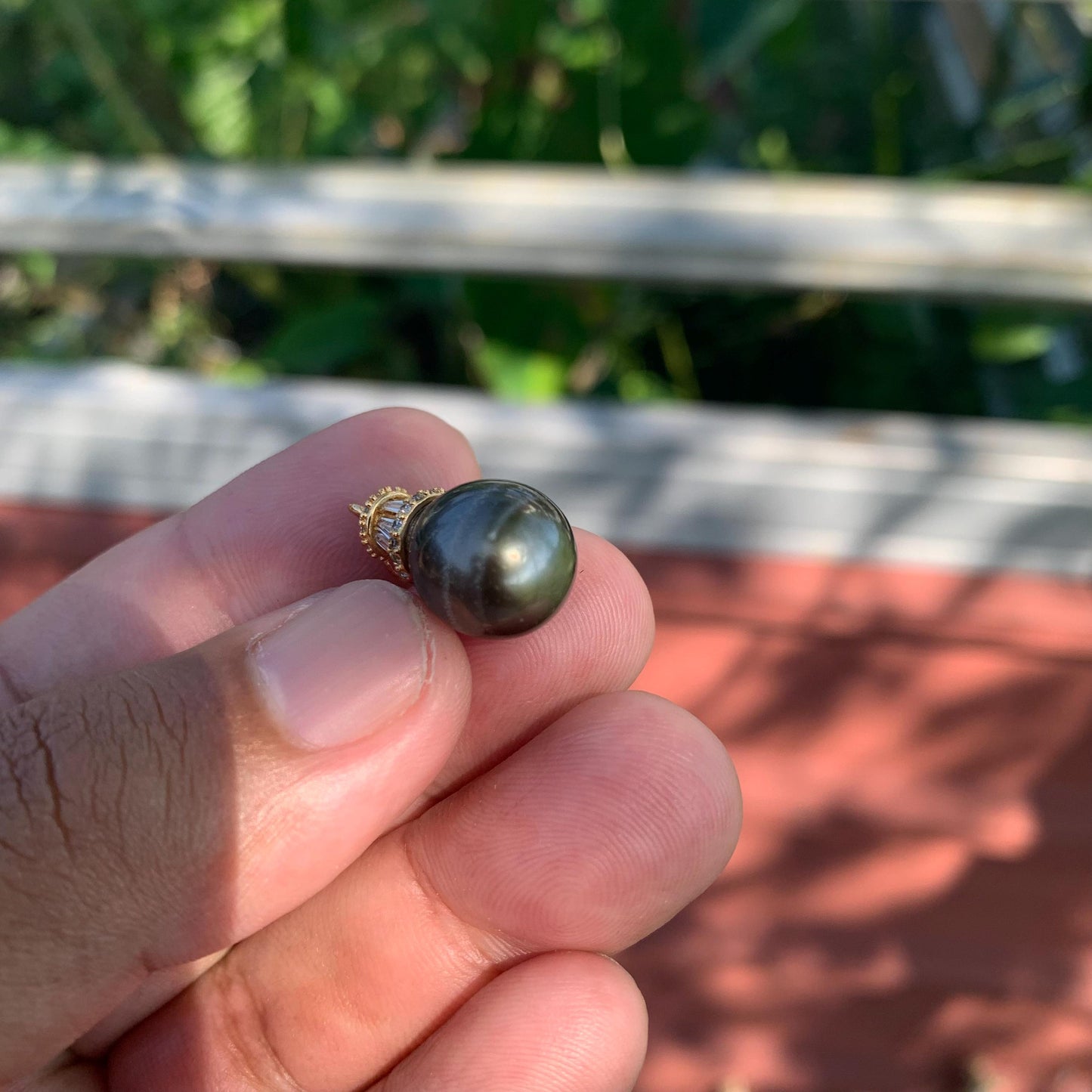 Real South Sea Pearl Pendant 12mm Saltwater Pearl JN-2