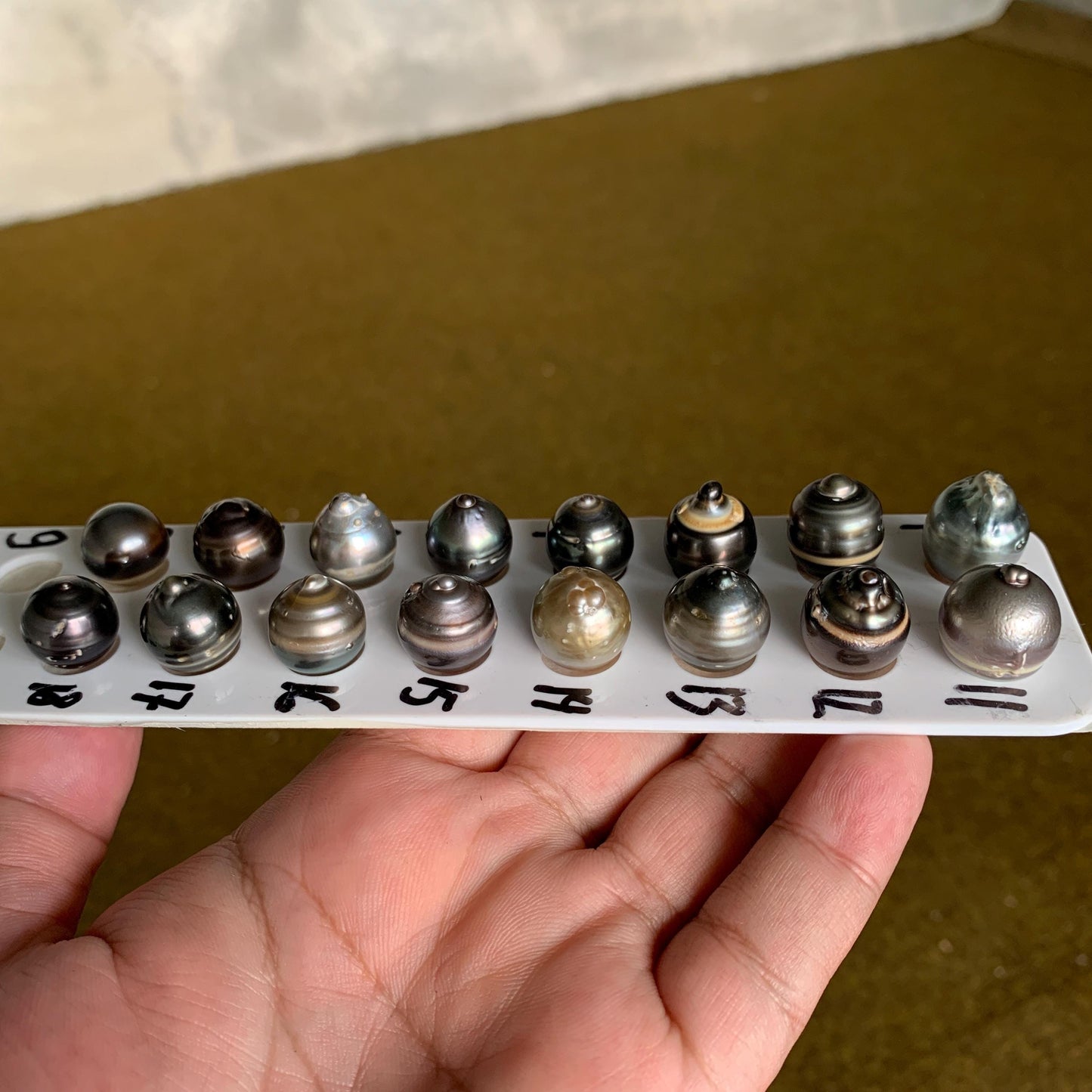 14-15mm Loose Black Saltwater Pearl Black Seawater Pearl Tahitian Baroque Pearl Tahitian Pearl Beads BoZorX Black Pearl BT-13