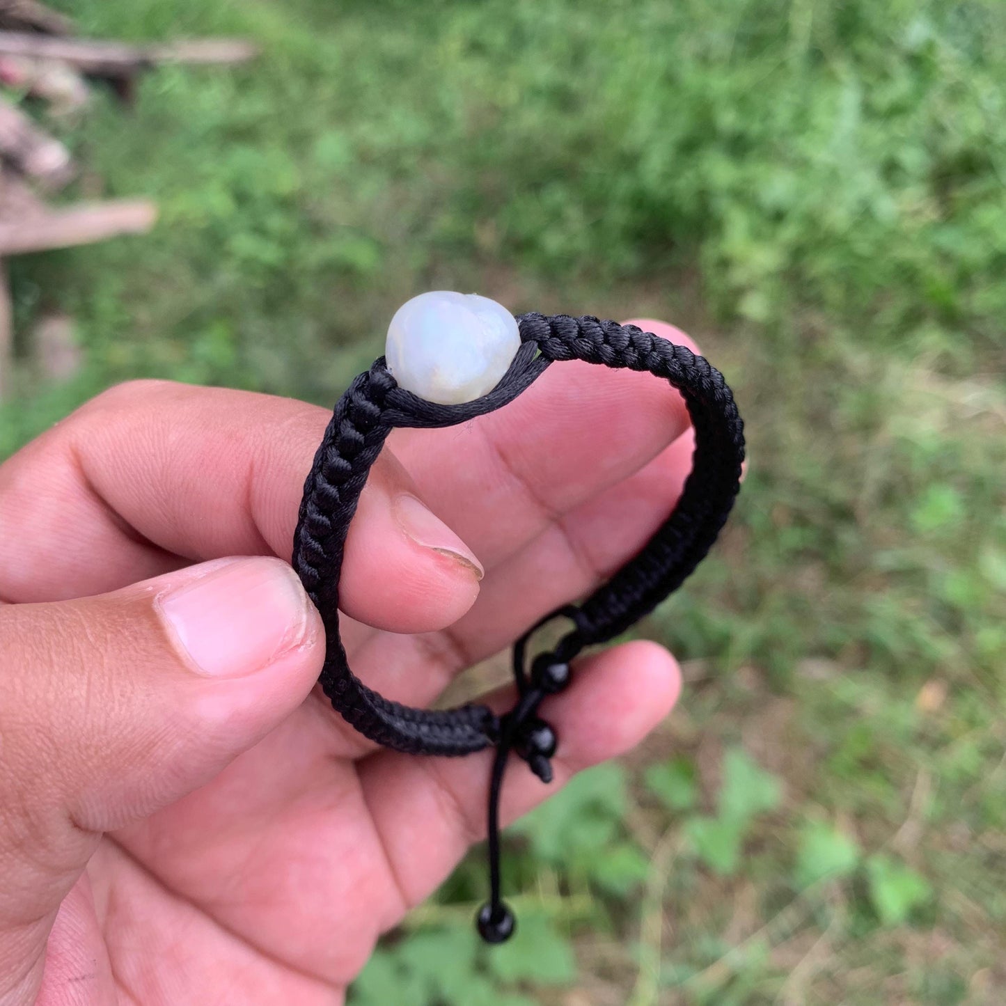 Handmade Bracelet With Indonesia South Sea Pearl BoZorX Pearl Size 11mm R-7