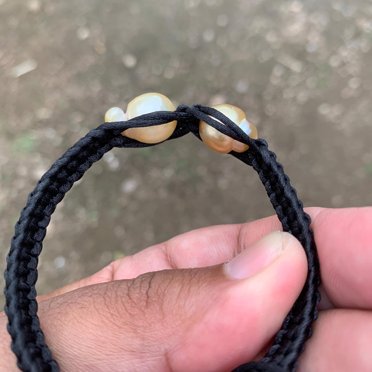 Handmade Bracelet With Indonesia South Sea Pearl BoZorX Size 11-11.5mm R-16